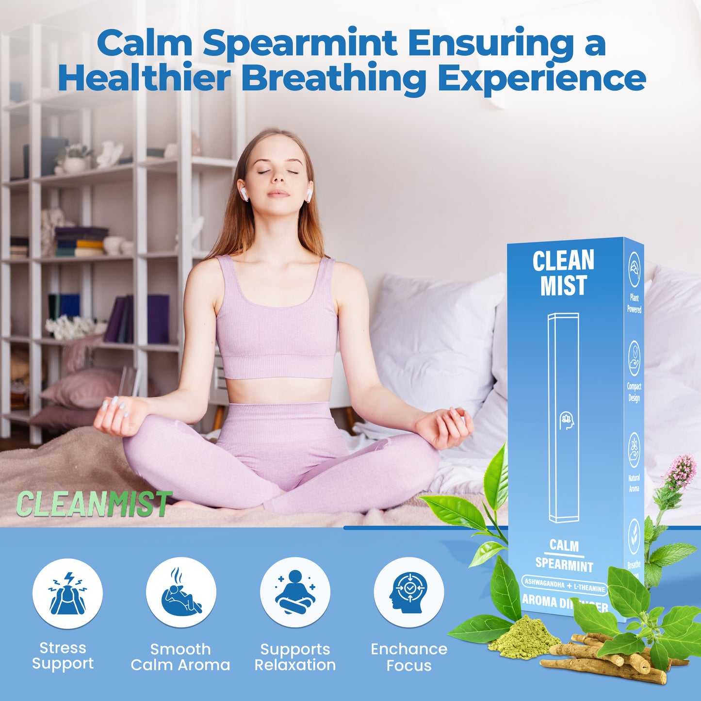 TheCleanMist Calm Spearmint™ Aromatherapy Stick