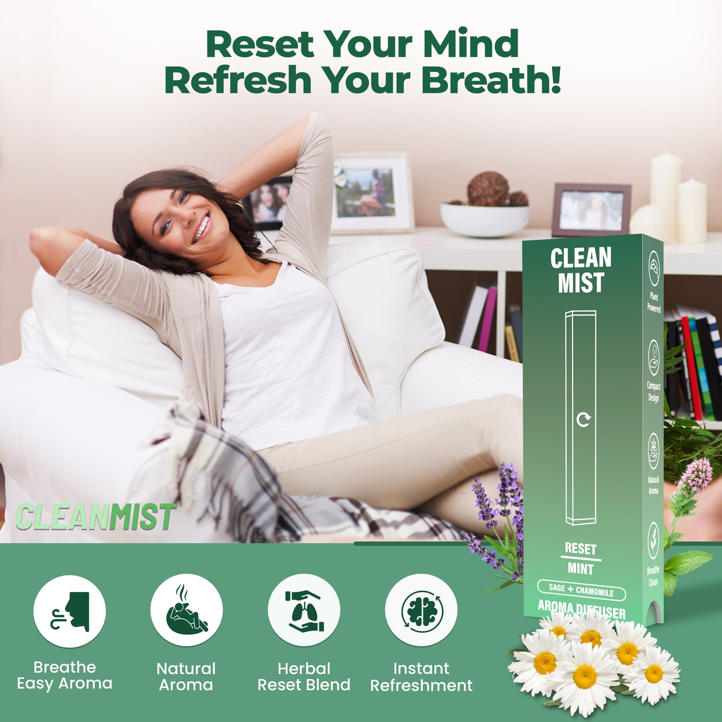 Reset Mint Aromatherapy Stick