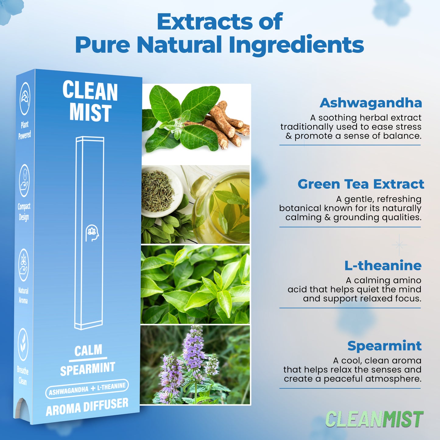 TheCleanMist Calm Spearmint™ Aromatherapy Stick