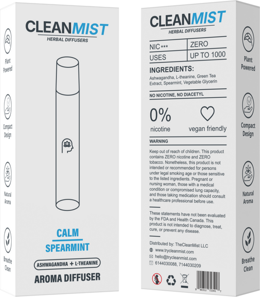 TheCleanMist Calm Spearmint™ Herbal Mist CORE Pen