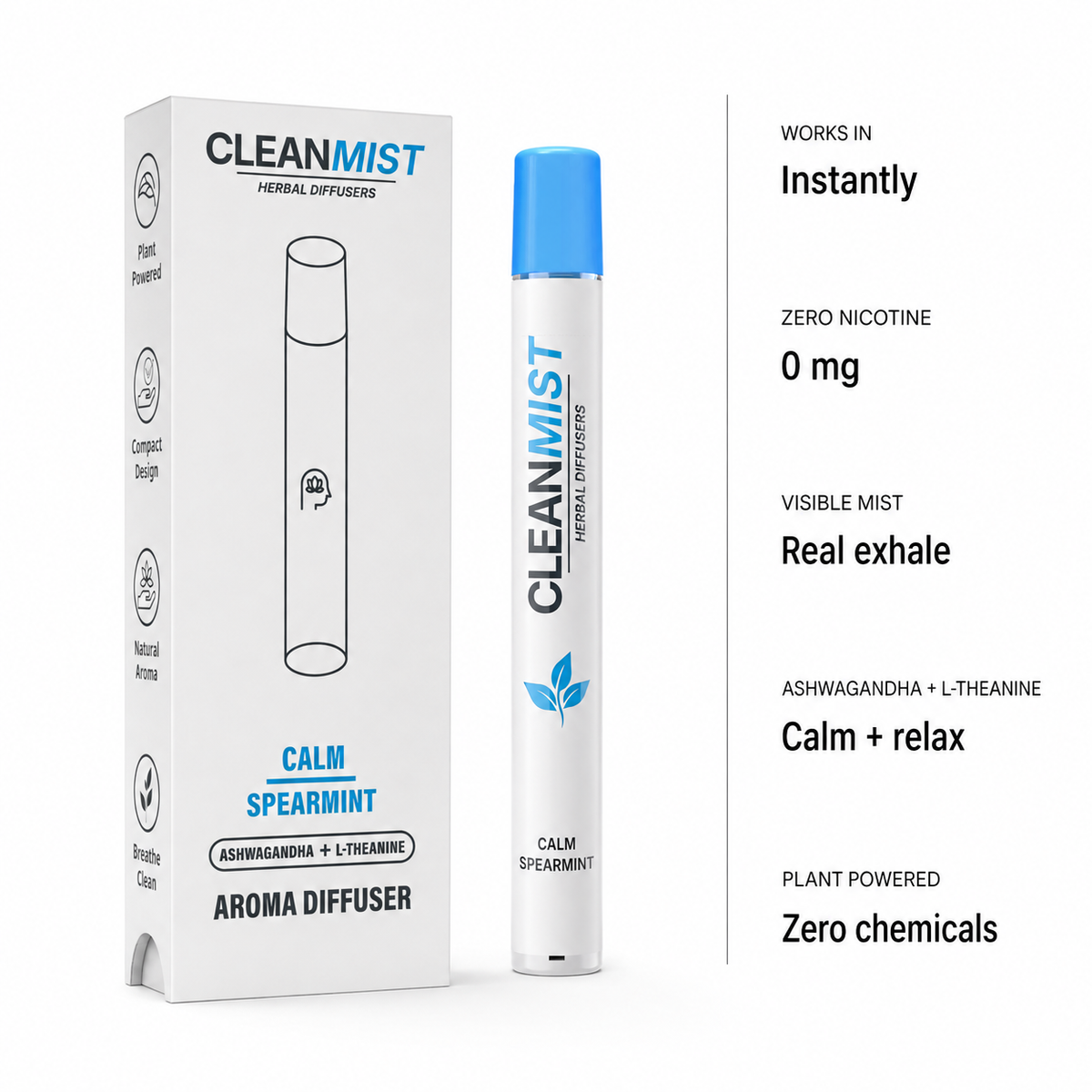 TheCleanMist Calm Spearmint™ Herbal Mist CORE Pen