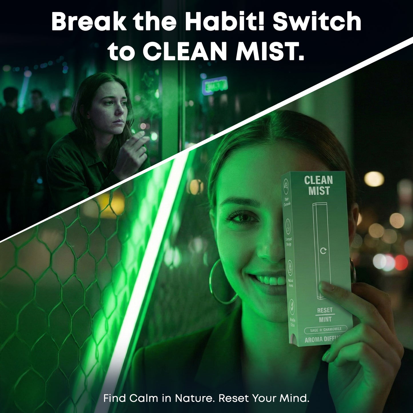 TheCleanMist Reset Mint™ Aromatherapy Stick